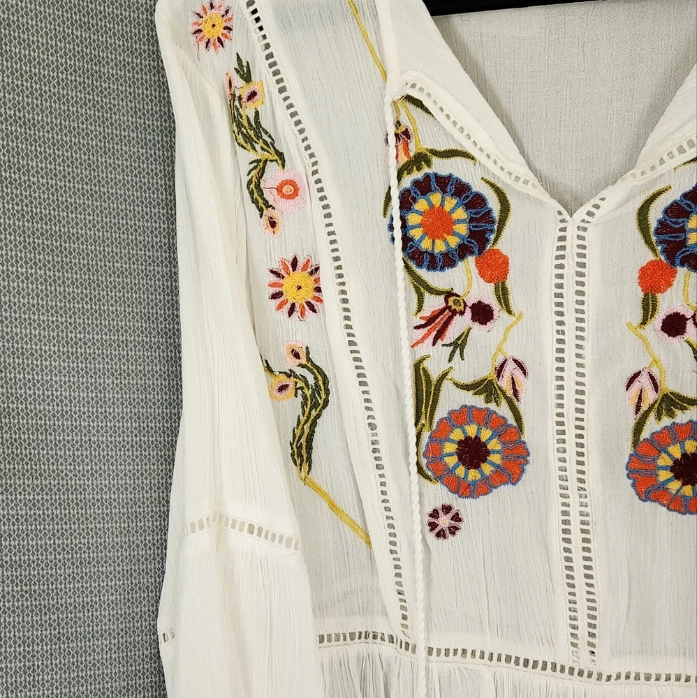 Plus Size 18/20 Cato Boho Embroidered Blouse NWT - Picture 5 of 9